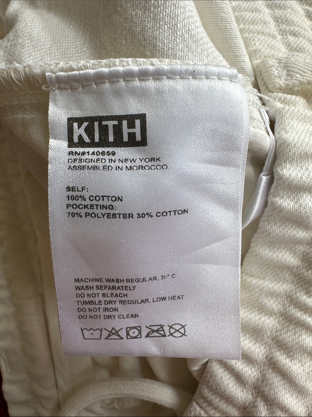 Kith Men's Off White Cargo Pants - Picture 12 of 12